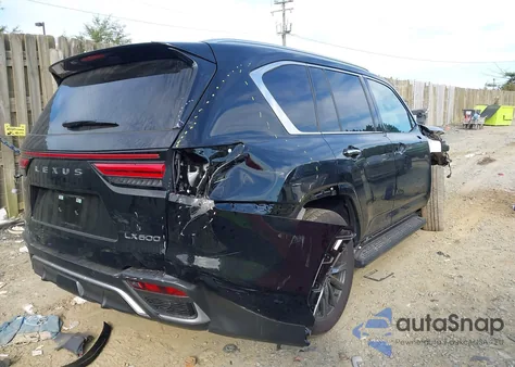 2024 Lexus Lx 600 F Sport z USA, uszkodzony, nr VIN JTJMB7CX3R4065974